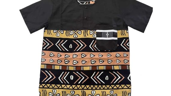 Chemise en coton Bogolan pour homme 👔✨